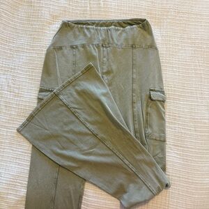 Urban Outfitters Olive Out From Under Aria Seamed Flared Pant